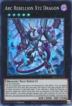 Arc Rebellion Xyz Dragon - MP21-EN191 - Super Rare - 1st Edition Yugioh - Image 1