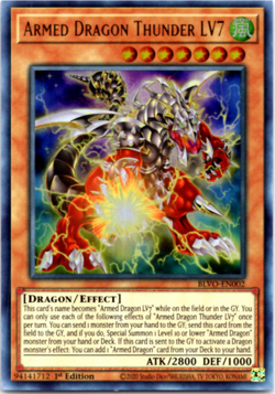 Armed Dragon Thunder LV7 - BLVO-EN002 - Ultra Rare - 1st Edition - Yugioh - Image 1