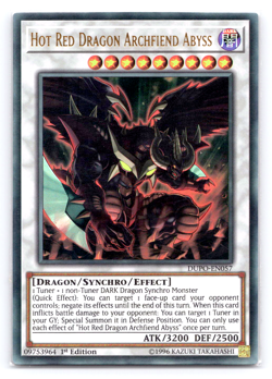 Hot Red Dragon Archfiend Abyss - DUPO-EN057 - Ultra Rare - 1st Edition Yugioh - Image 1