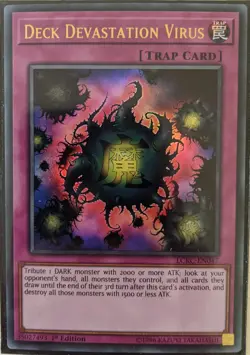 YuGiOh Deck Devastation Virus Ultra Rare 1st Edition LCKC-EN047 - Image 1