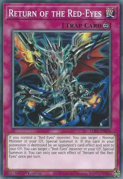1x (EX) Return of the Red-Eyes - LDS1-EN020 - Common - 1st Edition YuGiOh - Image 1