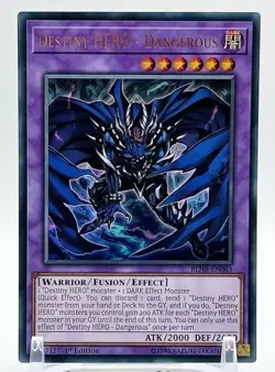 Destiny HERO - Dangerous - BLHR-EN063 - Ultra Rare - 1st Edition Yugioh - Image 1