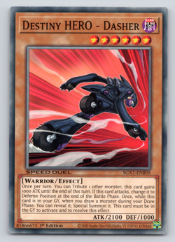 Destiny HERO - Dasher - SGX1-ENB05 - Common - 1st Edition - Yugioh - Image 1
