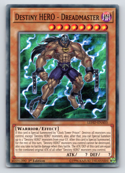 Destiny HERO - Dreadmaster - LEHD-ENA03 - Common - 1st Edition Yugioh - Image 1