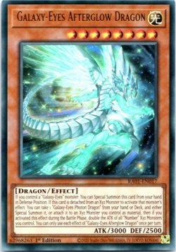 Galaxy-Eyes Afterglow Dragon - RA01-EN017 - Ultra Rare - 1st Edition Yugioh - Image 1