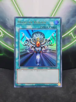 Yugioh Monster Reborn LOB-EN118 Ultra Rare 25th Anniversary NM - Image 1