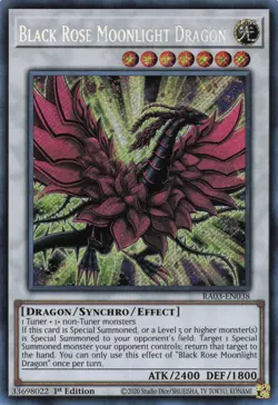 Yugioh Black Rose Moonlight Dragon RA03-EN038 - - Secret Rare - Image 1