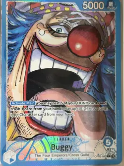 One Piece Card Game Buggy Leader OP09-042 Leader Foil - Image 1