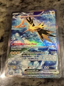 Zapdos Ex 202/165 Sv: Scarlet & Violet 151 Holo Pokemon Card NM. Legendary Bird￼ - Image 1