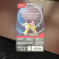Pokemon TCG Blister Pack Raikou Foil Card + Coin + 2 Booster Packs - Image 2