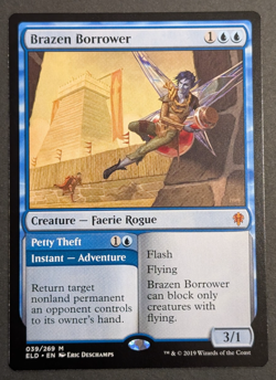 MTG Card - 1x Brazen Borrower - Throne of Eldraine - NM - Throne of Eldraine 039 - Image 1