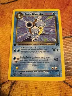 1st Edition Team Rocket Dark Blastoise | 20/82 | Vintage Pokemon Card - Image 2