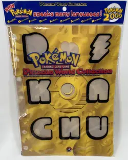 Pokemon 2000 Pikachu World Collection Folder w/ Sleeves NO Cards Good Condition - Image 1