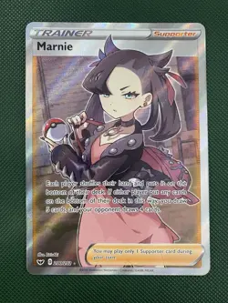 Marnie Full Art Trainer Sword & Shield Base Set 200/202 Pokemon Card TCG - Image 1