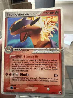 Pokemon TCG Typhlosion EX Holo Rare Card 110/115 2005 Unseen Forces Nm/M - Image 1