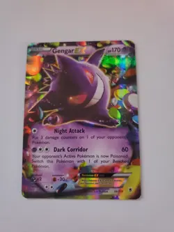Pokemon Gengar EX Ultra Rare Holo 34/119 XY Phantom Forces TCG Card - Image 1