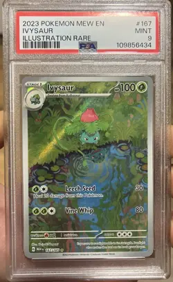 Pokemon TCG Ivysaur Scarlet Violet-151 Holo Card 167/165 IR English NM - Image 1