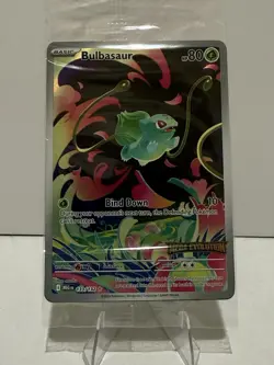 Pokemon Bulbasaur 133/132 MEGA EVOLUTION Stamped Rare Holo Basic Card SEALED - Image 1