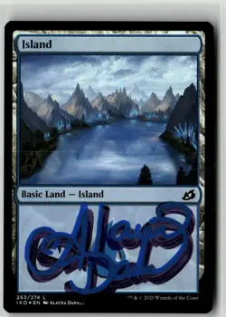 MTG Island 263/274 IKO Ikoria Foil Signed Auto Alayna Danner Basic Land - Image 1