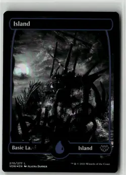 MTG Island 270/277 MID Midnight Hunt Foil Signed Auto Alayna Danner Basic Land - Image 1