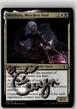 MTG Minthara, Merciless Soul 286/361 CLB Signed Auto Evyn Fong - Image 1