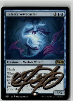 MTG Teferi's Wavecaster 327 M21 Signed Auto Miranda Meeks - Image 1