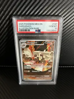 Garganacl 147/132 - PSA 10 - Illustration Rare - Pokemon TCG: Mega Evolution - Image 1