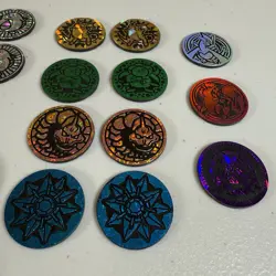 Pokemon Coin Lot Of 16 Vintage Japanese Gym Arcanine Raichu Alakazam Gloom USED - Image 3