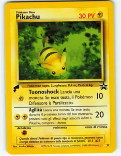 Pikachu - World Collection - #27 Black Star Promo (IT) - Pokemon TCG - 2000 - Image 1