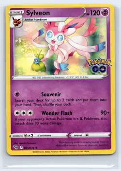 Sylveon Holo Rare Pokemon GO 035/078 LP - Image 1
