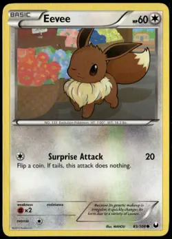 Eevee - BW Dark Explorers 83/108 2012 NM Pokemon - Image 1
