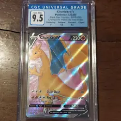 Pokemon Charizard V SWSH050 Sword & Shield Promo Full Art Holo CGC 9.5 HP220 - Image 1