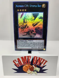 YuGiOh Number C39: Utopia Ray ORCS-EN040 1st Edition Ghost Rare MP - Image 1