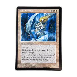 WotC MTG Oversize Cards Serra Angel (6.25" x 9") (Alternate Art) EX - Image 1
