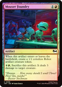 NM Foil Mouser Foundry, MTG, TMNT, Magic the Gathering, 96 - Image 1
