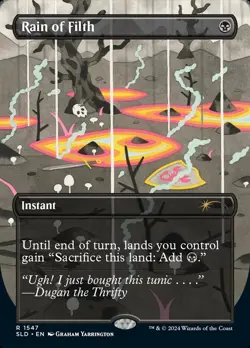 MTG - Rain of Filth - Fanart Secret Lair - EDH / Playtest - Image 1