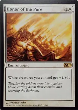 17/249 HONOR OF THE PURE RARE CORE SET 2011 MTG CARD - Image 1