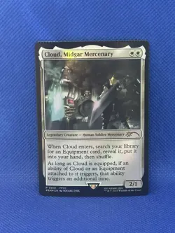 MTG Final Fantasy Cloud, Midgar Mercenary Promo Foil Straight From Promo Pack - Image 1