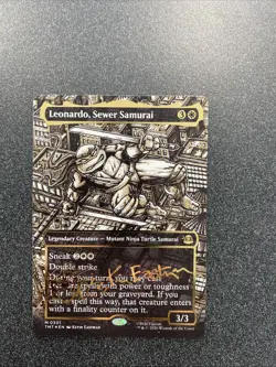 Leonardo, Sewer Samurai Borderless Gold-stamped Signature - Image 1