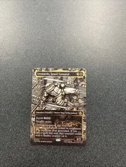 Leonardo, Sewer Samurai Borderless Gold-stamped Signature - Image 3
