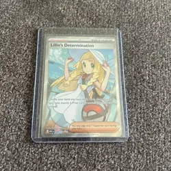 Lillie’s Determination 169/132 Full Art Trainer Ultra Rare MEG Pokemon TCG NM - Image 1