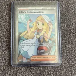 Lillie’s Determination 169/132 Full Art Trainer Ultra Rare MEG Pokemon TCG NM - Image 2
