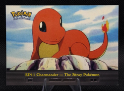 Pokemon Topps EP11 Charmander – The Stray Pokemon Blue Logo Non-Holo LP - Image 1