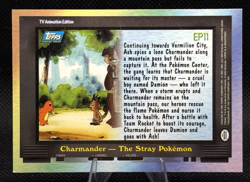 Pokemon Topps EP11 Charmander – The Stray Pokemon Blue Logo Non-Holo LP - Image 2