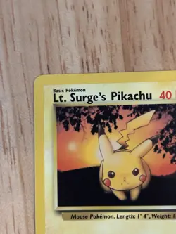 Pokemon TCG Lt. Surge's Pikachu Gym Challenge 84/132 40 HP Common English - Image 2