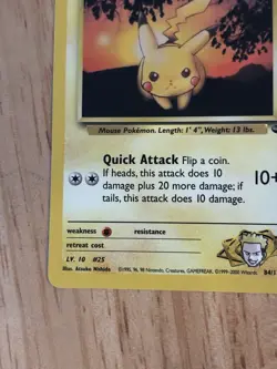 Pokemon TCG Lt. Surge's Pikachu Gym Challenge 84/132 40 HP Common English - Image 5