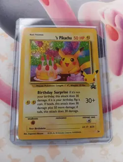 Pokemon TCG Birthday Pikachu Celebrations Classic Collection Promo Card #24 - Image 1