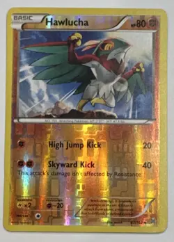 Pokemon TCG Hawlucha #701 Breakthrough 87/162 Reverse Holo Basic 80HP High Jump - Image 1