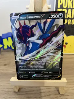 Pokemon Card Hisuian Samurott V 101/189 Astral Radiance Half Art Rare Near Mint - Image 1