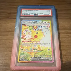Pokemon Pikachu ex 238/191 Surging Sparks Special Illustration Rare PSA 9 - Image 1